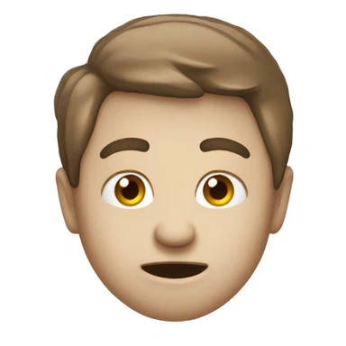 Emoji with a little hint of anger but with a smile sticker