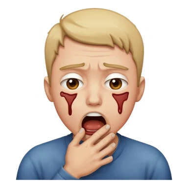 Choking yourself dramaticly sticker