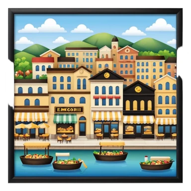 Hometown with many reastaurants sticker