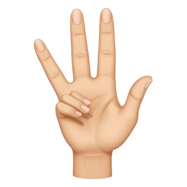 L.A hand sign sticker