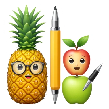 Pineapple Pen X Apple Pen sticker