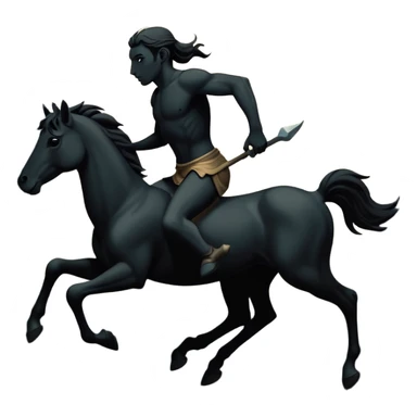 centaur silhouettes sticker