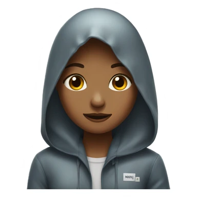 girl say no to rain sticker