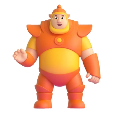 Colossal giant figure sticker