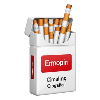 pack of cigarettes sticker