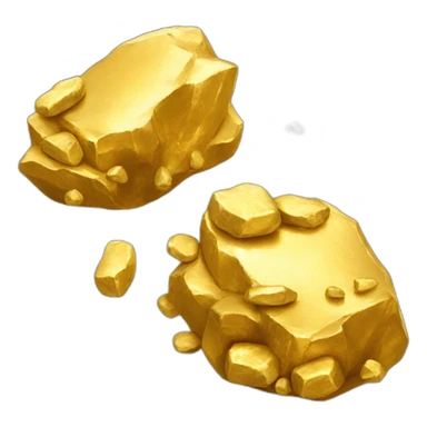 Gold nuggets sticker