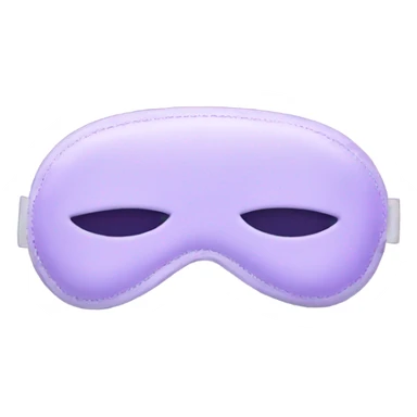 light purple sleep mask sticker