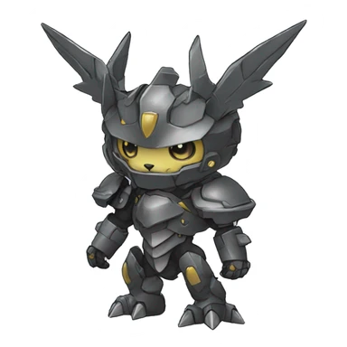  kawaii cool edgy armored Digimon-Fakemon-animal full body sticker