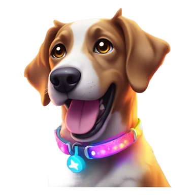 dog at a rave  sticker