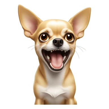 Chihuahua dog growling sticker