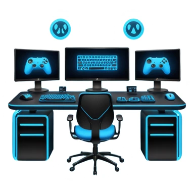 gaming setup sticker