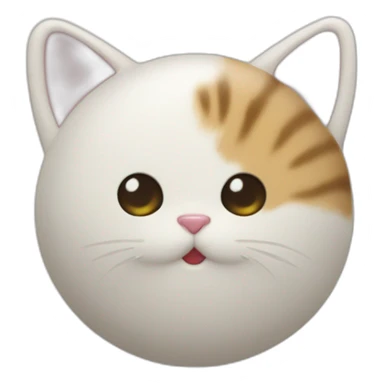 Mélange de chat et de mochi sticker