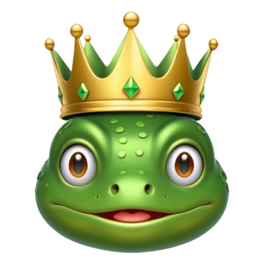 tạo cho tôi emoji tạo hình của công chúa trong hoàng tử ếch sticker