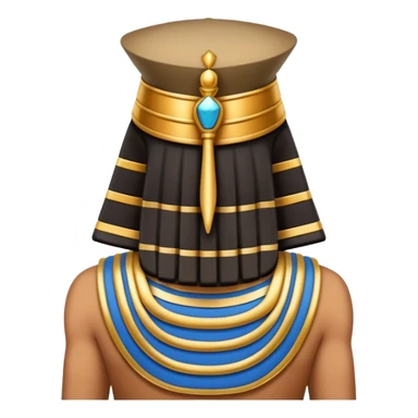 backview pharaon hat back sticker