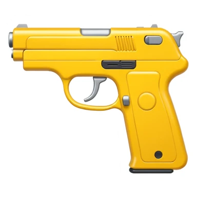 Yellow gun sticker