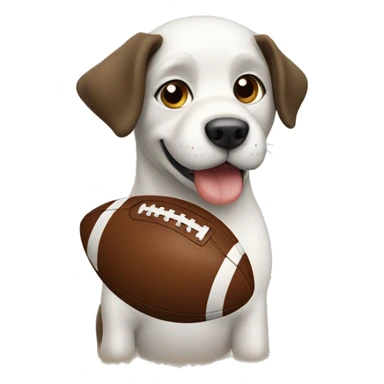 Dog with a football  sticker