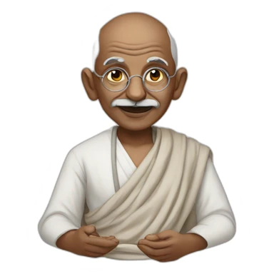 Gandhi sticker