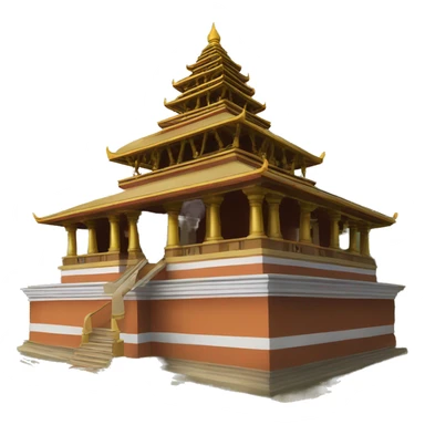 Sri Lankan Buddhist  temple  sticker