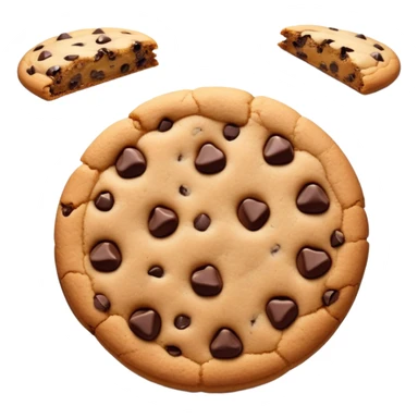 1 piece of choco chip cookie sticker