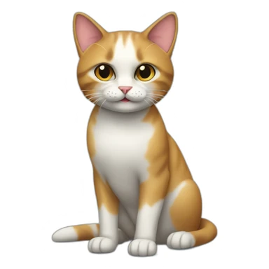 gato con tacones sticker