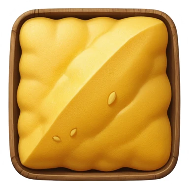 cornmeal, small pile or scatter, bright yellow, coarse and grainy, matte, irregular vibrant grains, rustic hearty look, no extras, soft lighting, transparent background, emoji scale sticker