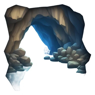 Blue cave sticker