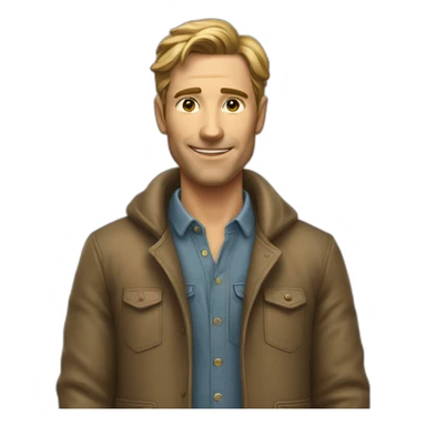 Un homme a poil sticker