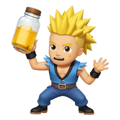 Brawl Stars Spike throws a jar sticker
