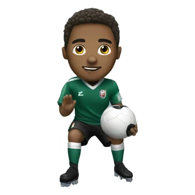 A player shoot a goal sticker