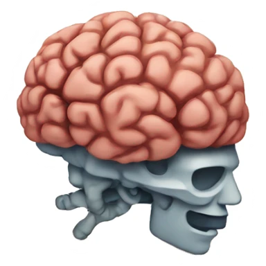 a brain with an explosion  sticker