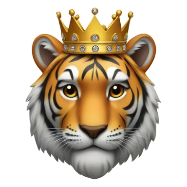 Tiger with crown sticker