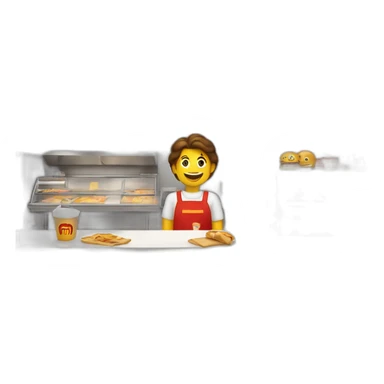 McDonald front counter sticker