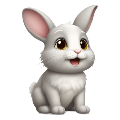 Cute bunny sticker