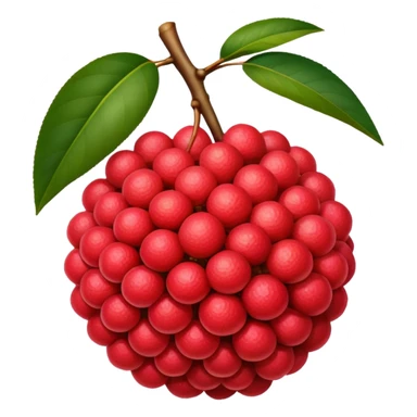 Lychee emoji sticker