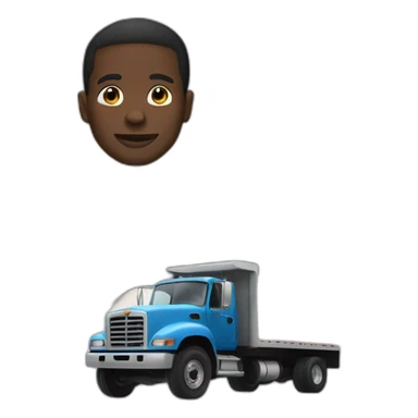 Black man in the Sky with truck sticker