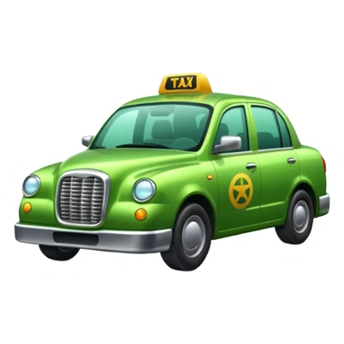 green taxi sticker