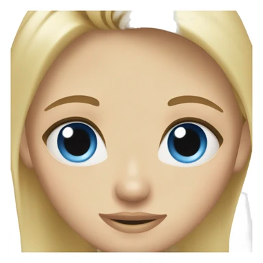 Brown-eyed blonde and blue-eyed blonde. sticker