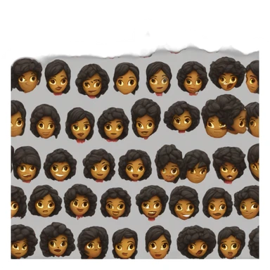 Mujer negra pelo corto rojo sticker