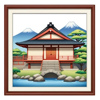 Japanisches haus sticker