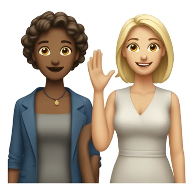 3 women and 1 man  sticker