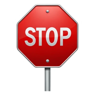 stop sign sticker
