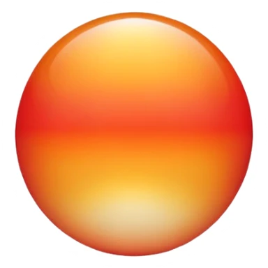 A sunset sun with orange and red gradients sticker