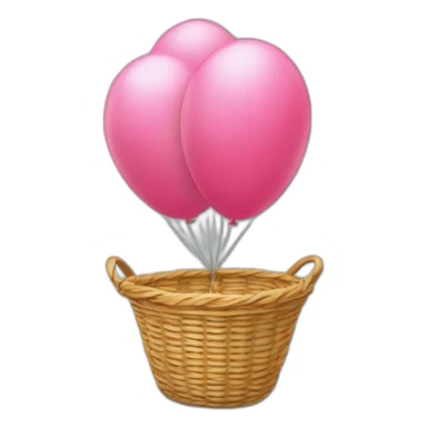 ballon dans un panier sticker