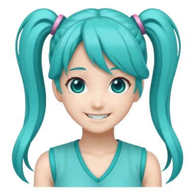 Hatsune Miku smile sticker