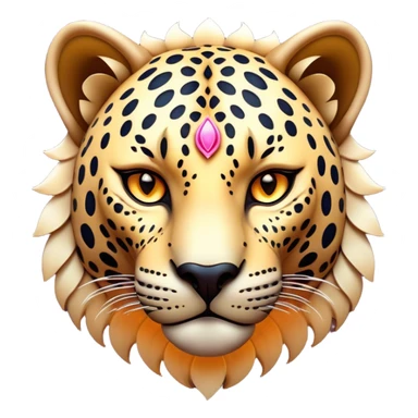 Cinematic Noble Jaguar Portrait Emoji, Poised and elegant, with a sleek, muscular build adorned with striking rosette patterns and intense, focused eyes, Simplified yet sharp and sophisticated features, highly detailed, glowing with a soft, wild luminescence, high shine, intelligent and graceful, stylized with an air of untamed nobility, focused and alert, soft glowing outline, capturing the essence of a watchful guardian that feels as though it could step out of the screen with effortless authority! sticker