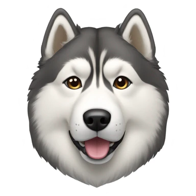 Alaskan Malamute head sticker