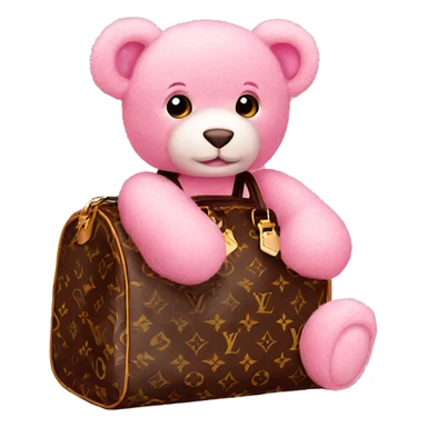 Louis Vuitton Teddy pink sticker