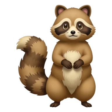 Cacomistle-tanuki-Manx-oncilla-animal-hybrid (full body) sticker