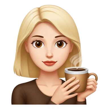 Pinup girl holding coffee sticker