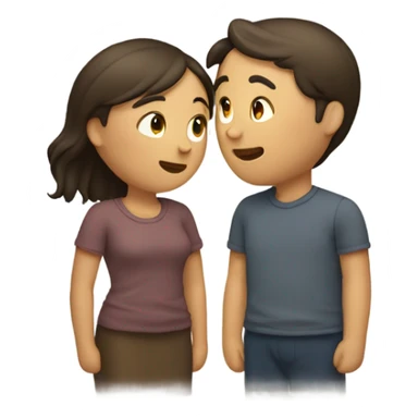 intimate moment between two lovers sticker